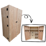 Mega mijnzadelkast mijnzadelkast.nl zadelkast douglas multiplex osb3 18mm kast maatwerk