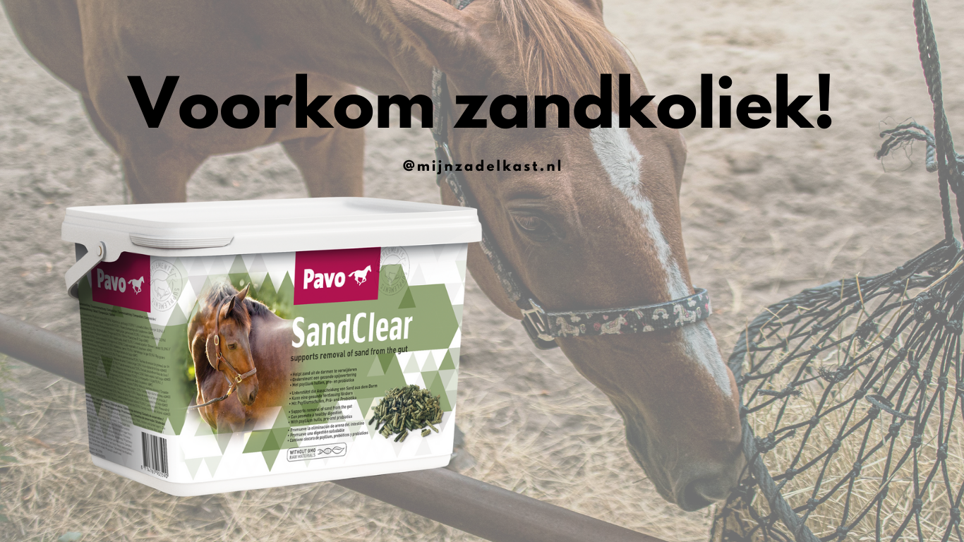 Voorkom zandkoliek! mijnzadelkast sandclear pavo paard